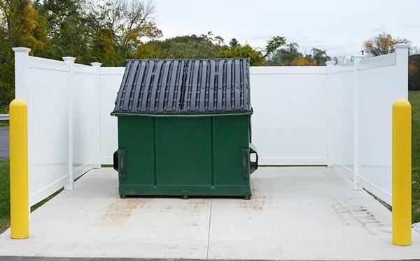 commercial dumpsters prohibits certain materials from being placed in their dumpsters, including hazardous waste and electronics